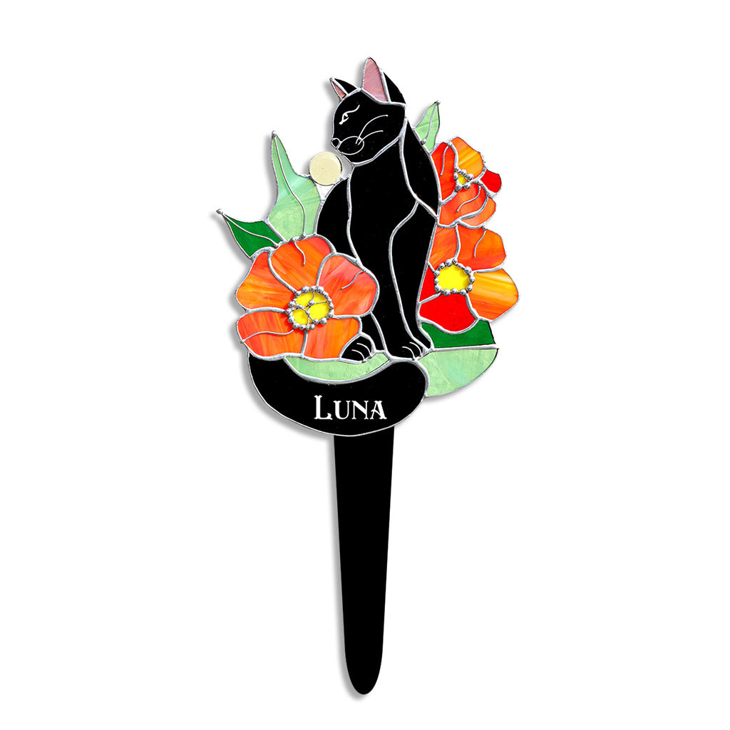 Plaque décorative personnalisée Chat Noir en acrylique