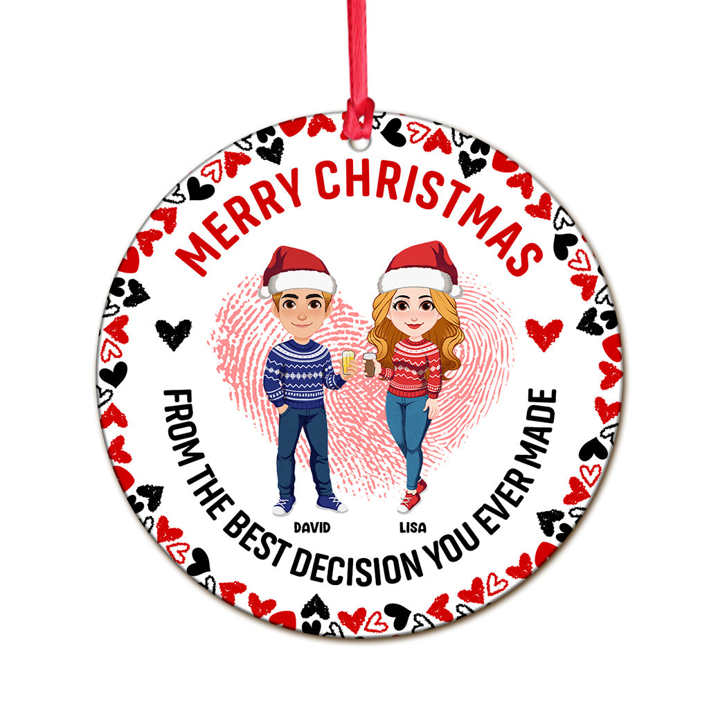 Tu es mon/ma préféré(e) - Ornement personnalisé pour couple