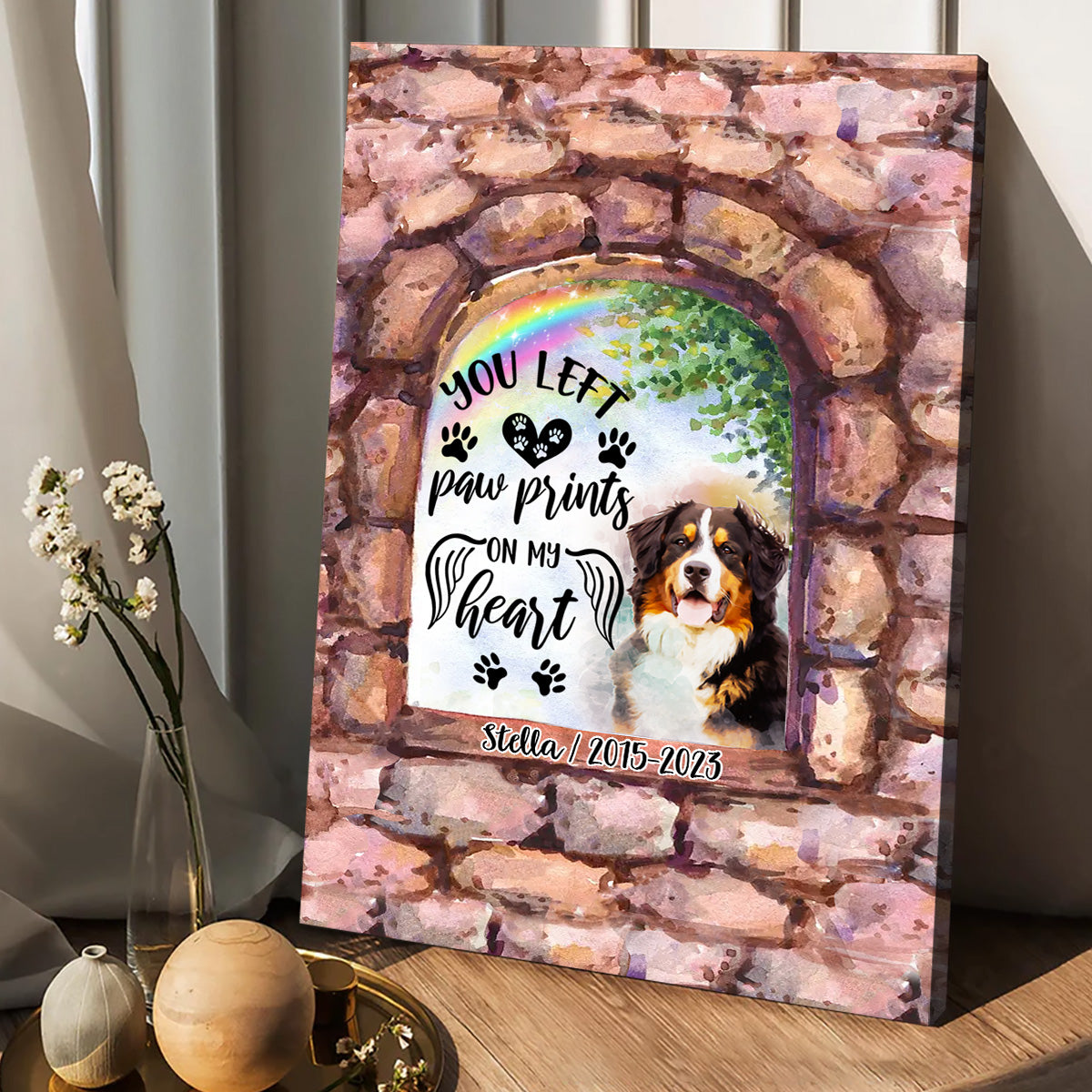 Plus à mes côtés - Toile et affiche personnalisées pour chien