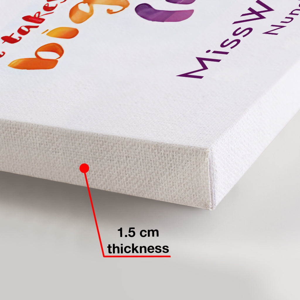 Il faut un grand cœur pour façonner les petits esprits - Toile et affiche personnalisées pour enseignants