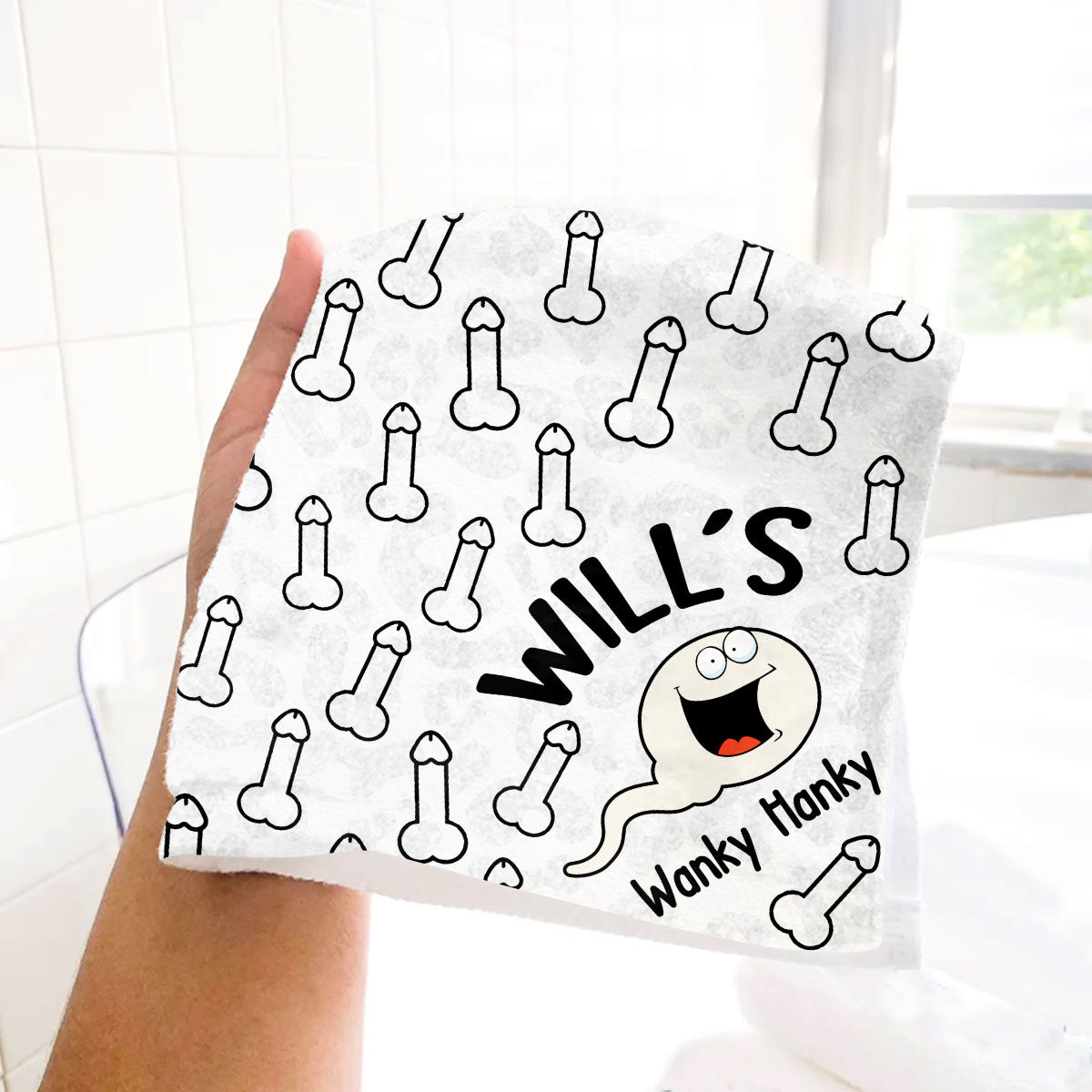 Wanky Hanky - Personalized Couple Golf Towel