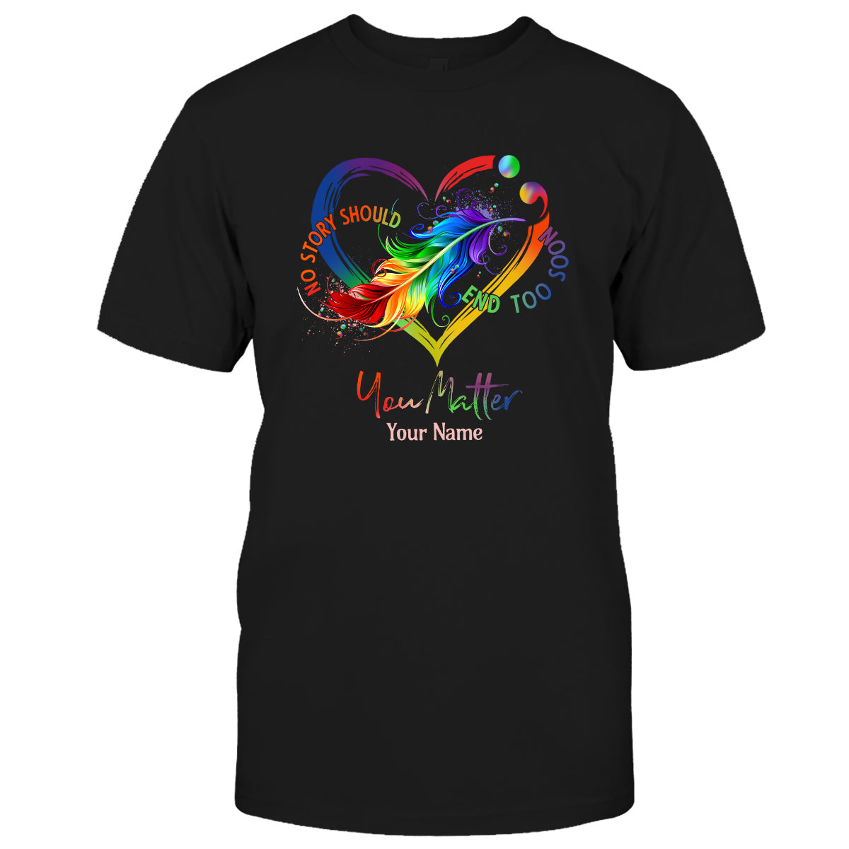 Votre vie compte - T-shirt et sweat à capuche personnalisés pour la prévention du suicide