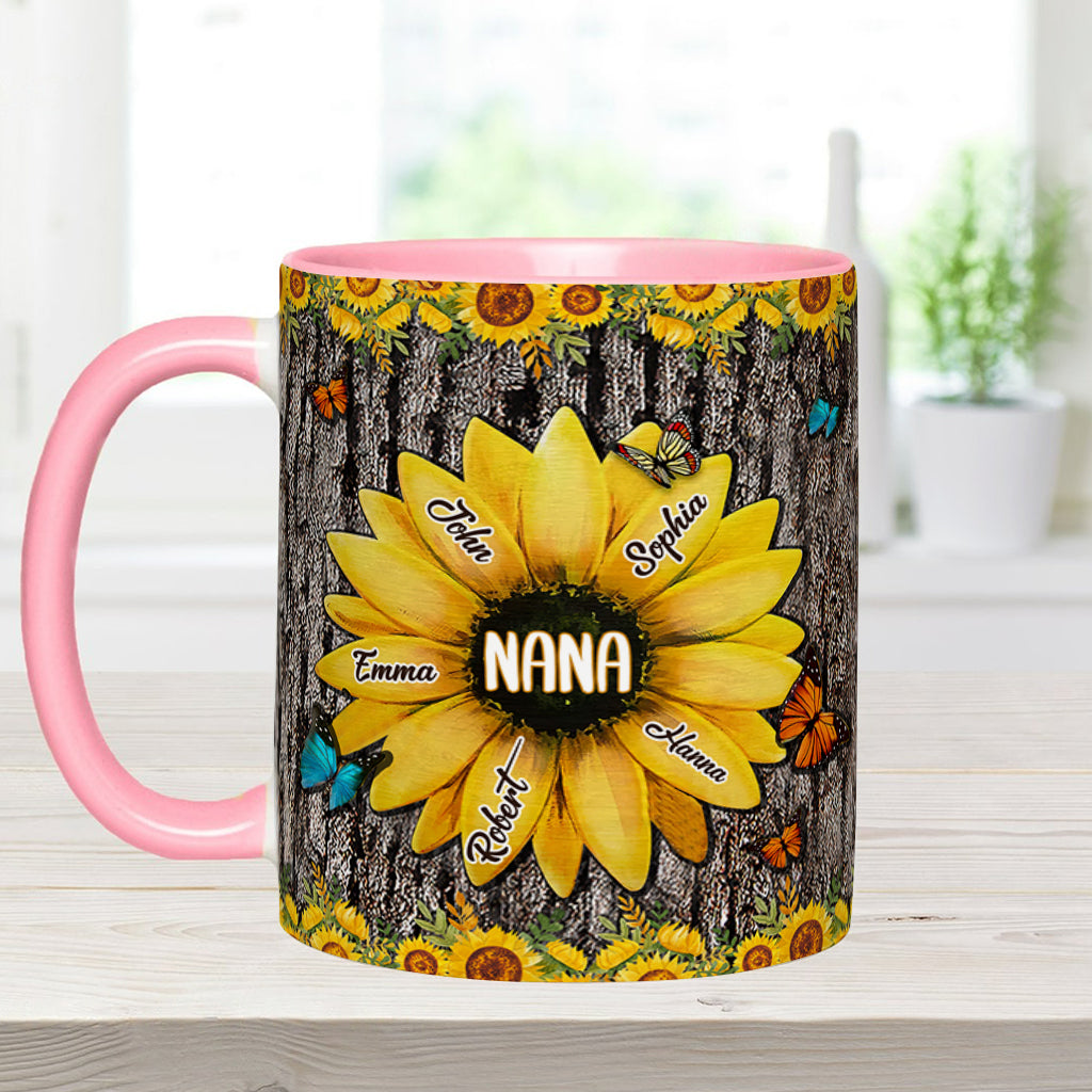 Nana's Garden - Personalized Grandma Accent Mug