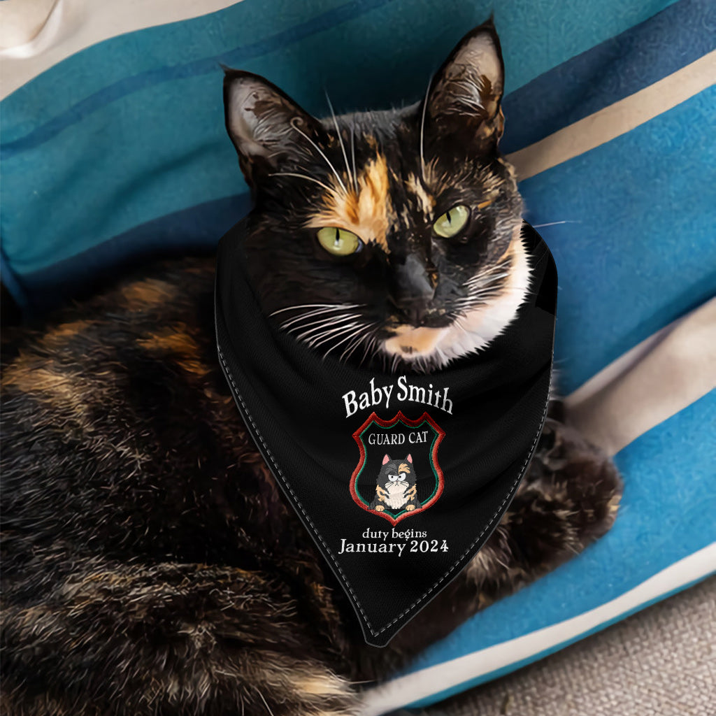 Bandana personnalisé pour chien de garde - Cadeau idéal pour les amoureux des chiens et des chats