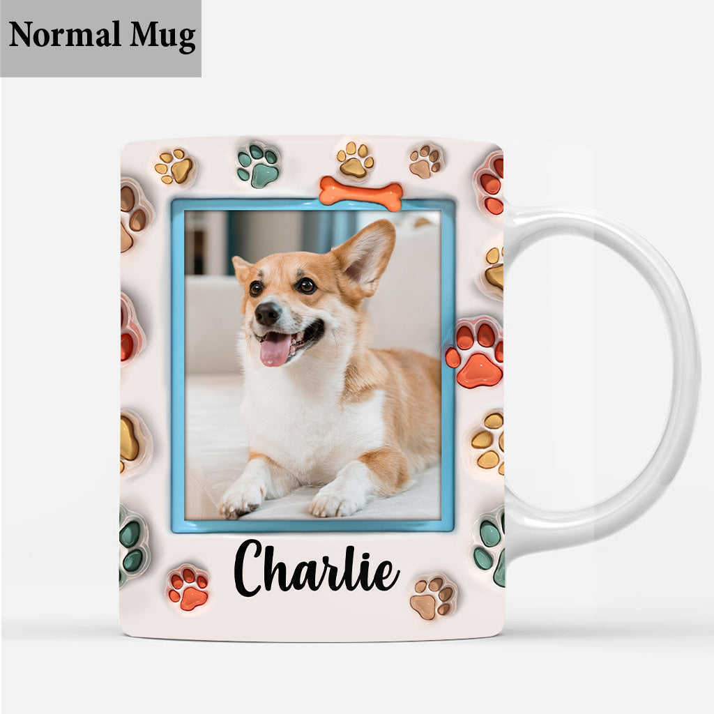 Mug personnalisé avec une adorable tête de chien/chat