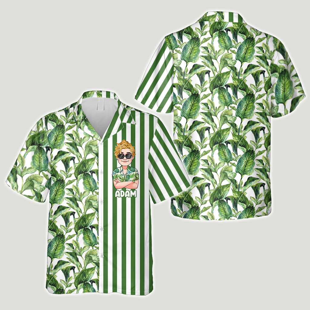 La vie est plus belle à la plage - Chemise hawaïenne personnalisée pour les amoureux de la mer