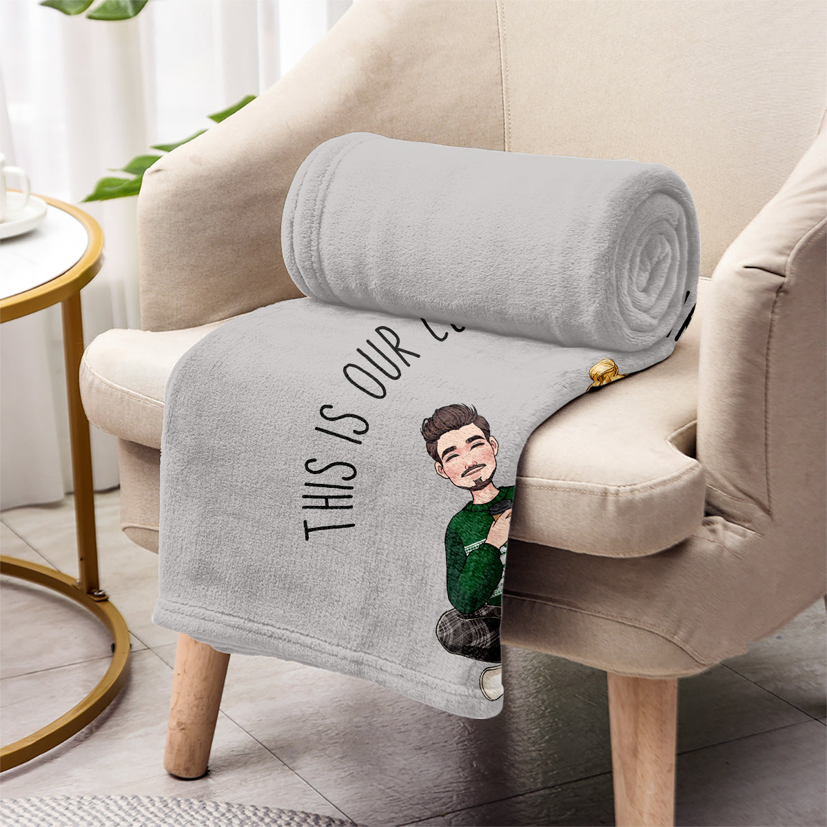 Notre couverture douillette - Couverture personnalisée pour couple