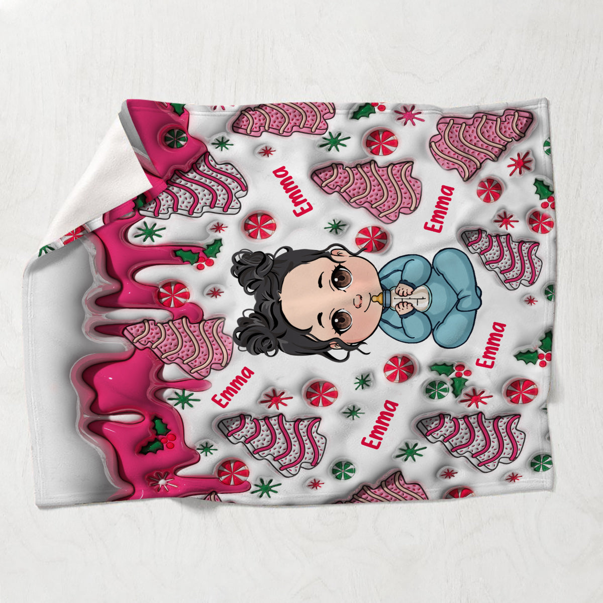 Merry Christmas Kids - Personalized Kid Blanket