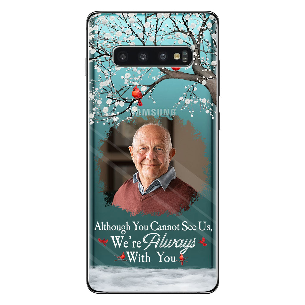 Je suis toujours avec toi - Coque de téléphone transparente personnalisée en hommage à un être cher
