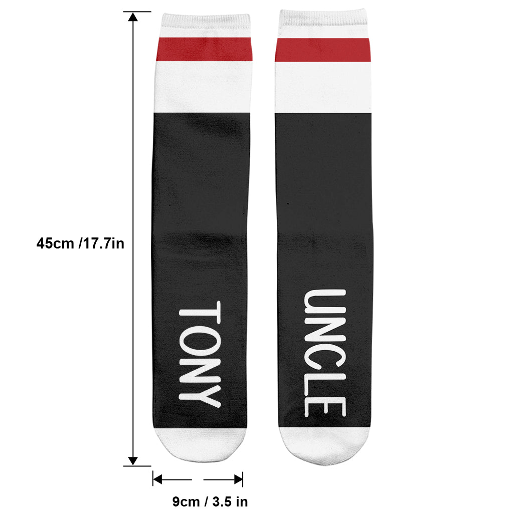 Meilleur oncle du monde - Chaussettes personnalisées pour oncle