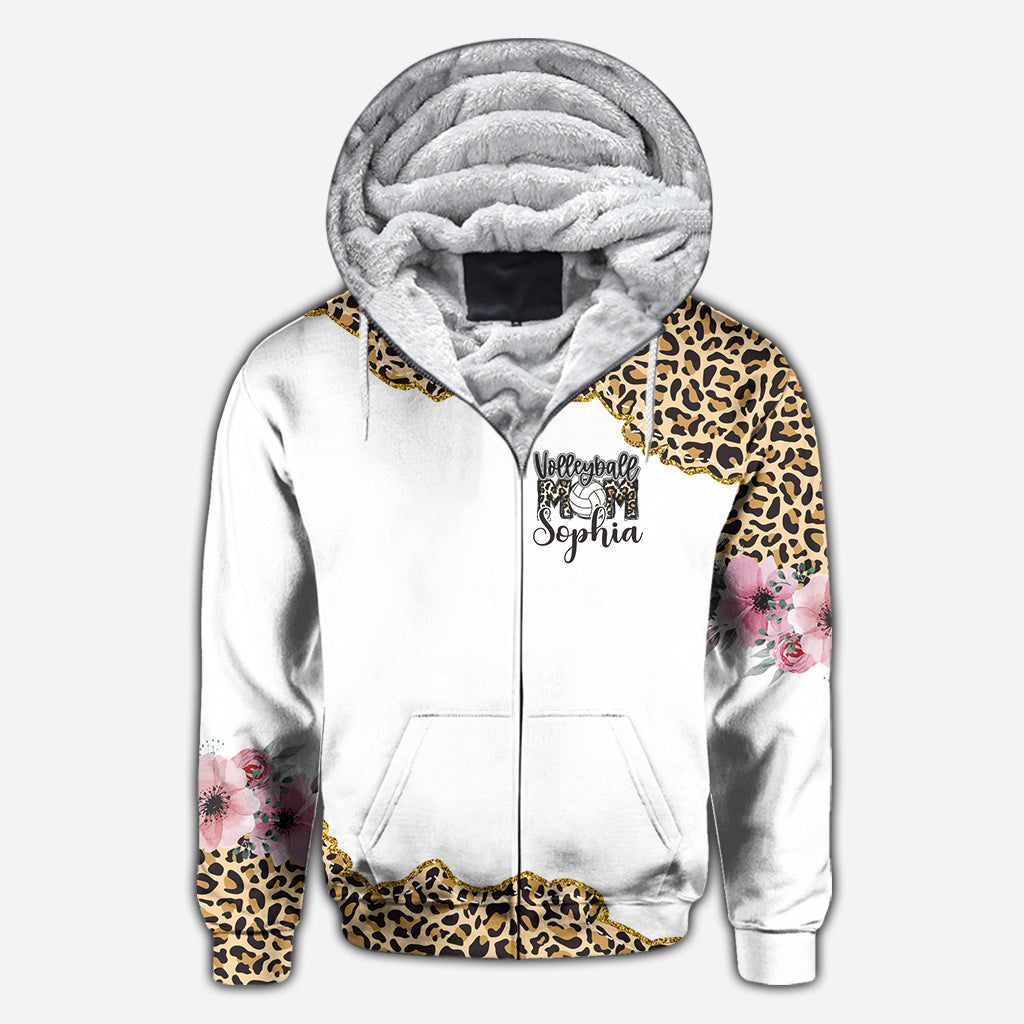 Maman Volleyeuse Léopard - T-shirt de volley personnalisé intégral