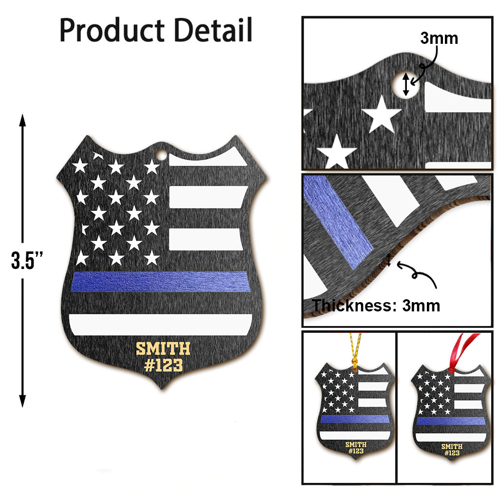 Officier de police - Ornement personnalisé pour policier