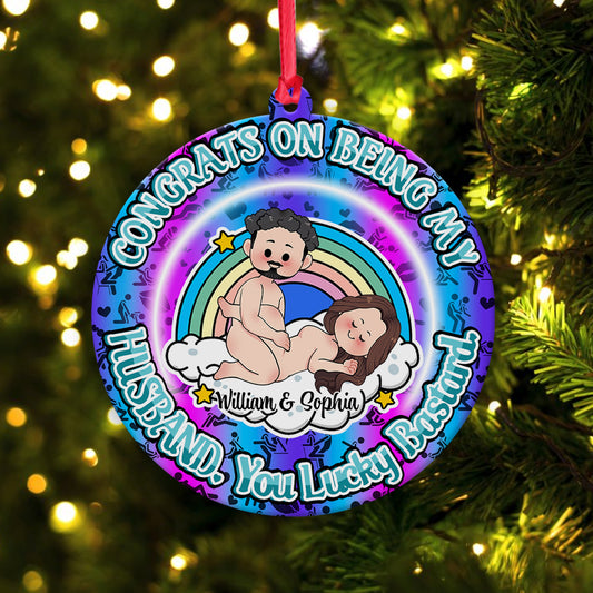 Congrats On Being My Husband - gift for boyfriend, girlfriend - Personalized Ornament