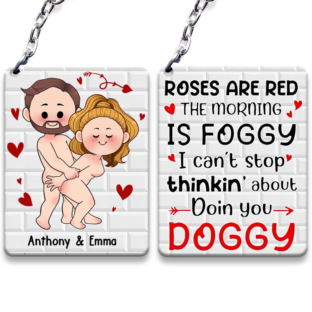 Je veux juste que tu sois heureux - Cadeau pour couple (mari, femme, petit ami, petite amie) - Porte-clés personnalisé