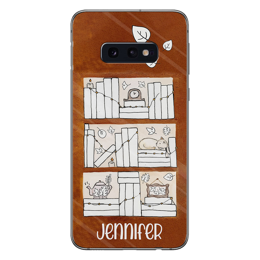 Étui de téléphone personnalisé avec suivi de lecture des quatre saisons - Étui-livre