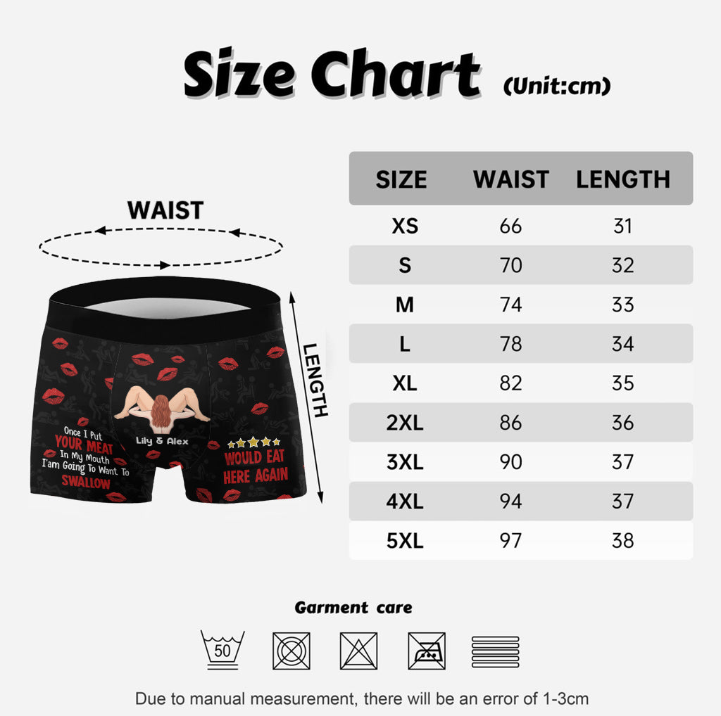 J'y retournerais volontiers - Cadeau pour mari, femme, petit ami, petite amie - Boxers personnalisés pour hommes