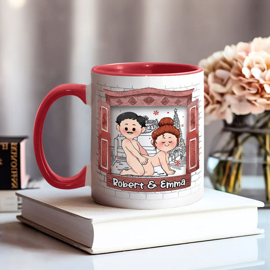 All I Want For Christmas Is You - Personalized Couple Accent Mug