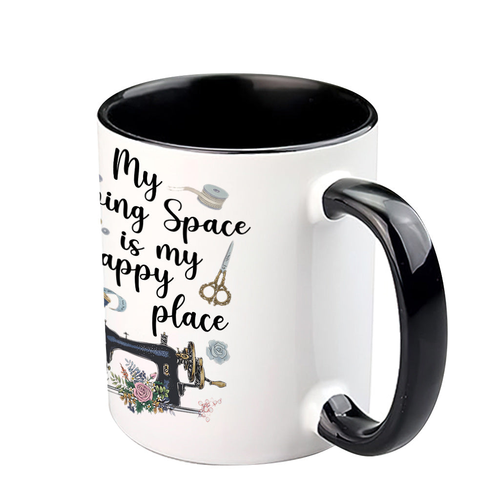 Mon espace couture - Mug personnalisé pour la couture