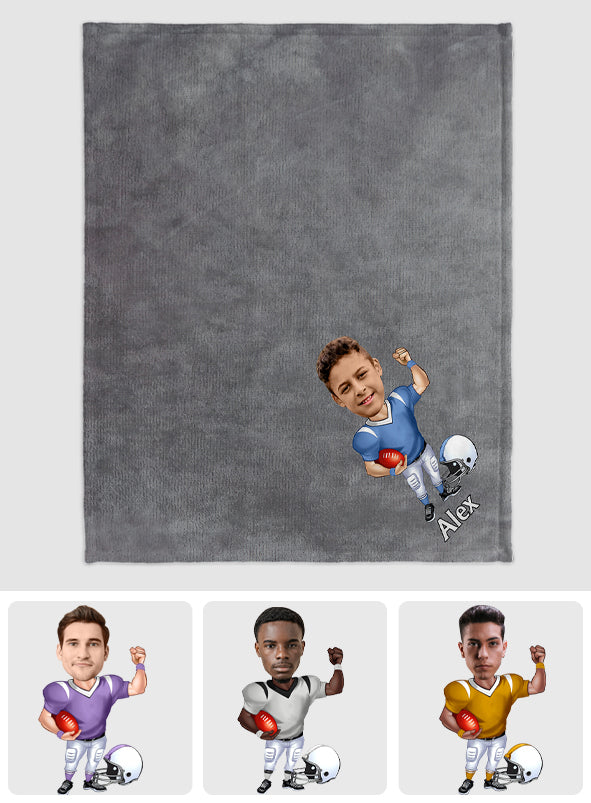 J'adore le sport - Couverture de football personnalisée