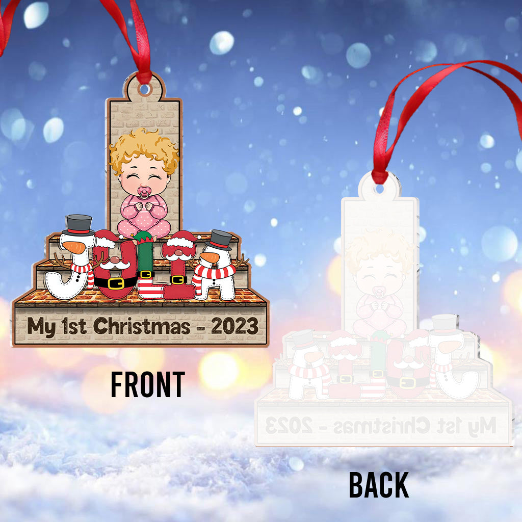 Merry Christmas - Personalized Kid Ornament