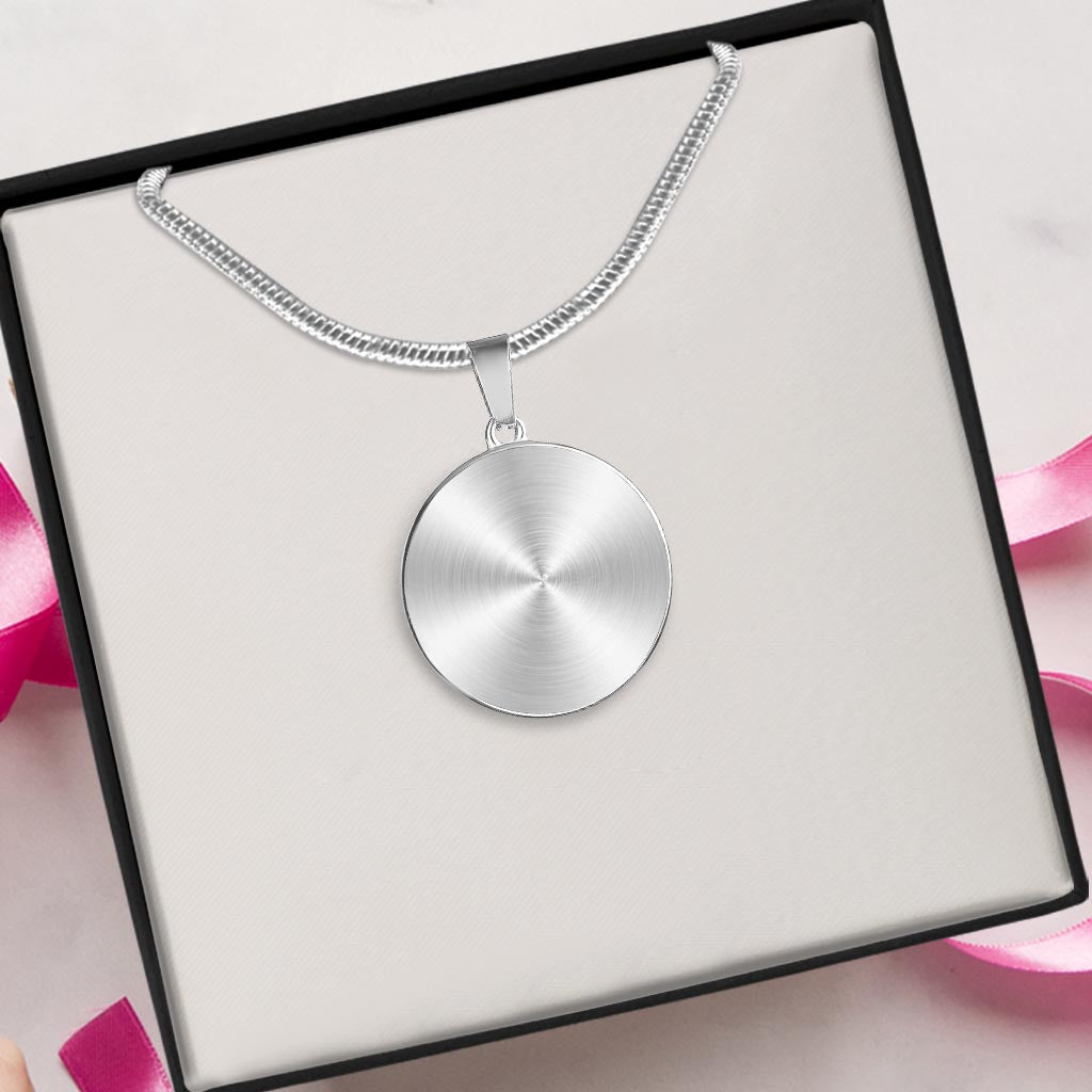 Remontez le temps - Collier pendentif rond tortue personnalisé