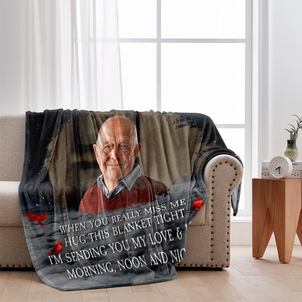 Un câlin du ciel - Couverture commémorative personnalisée