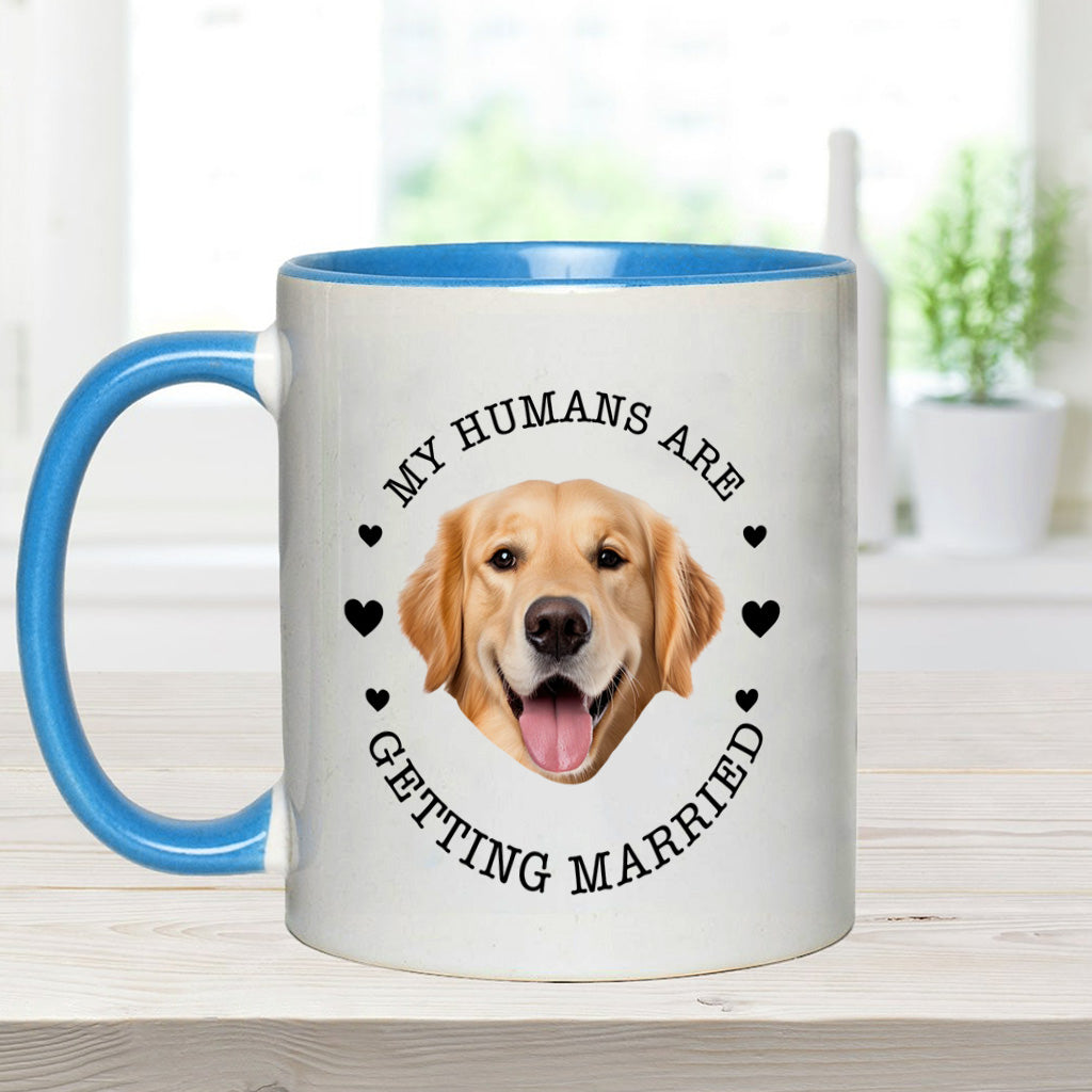 Mes humains se marient (chien/chat) - Mug personnalisé - Cadeau de mariage pour amoureux des chiens et des chats