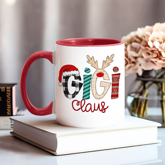 Gigi Claus - Personalized Grandma Accent Mug