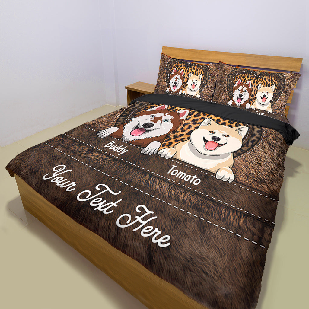 Dog Lovers - Personalized Dog Bedding Set