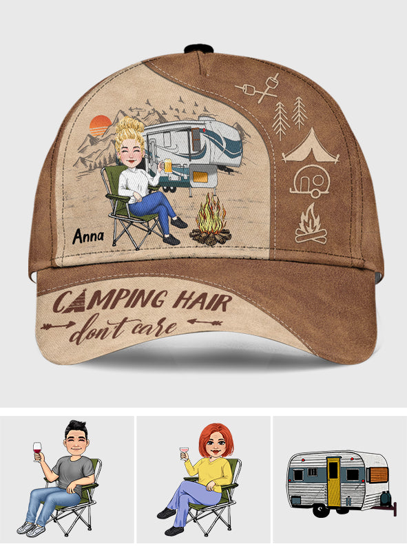 Coiffure de camping, on s'en fiche ! - Casquette de camping classique personnalisée