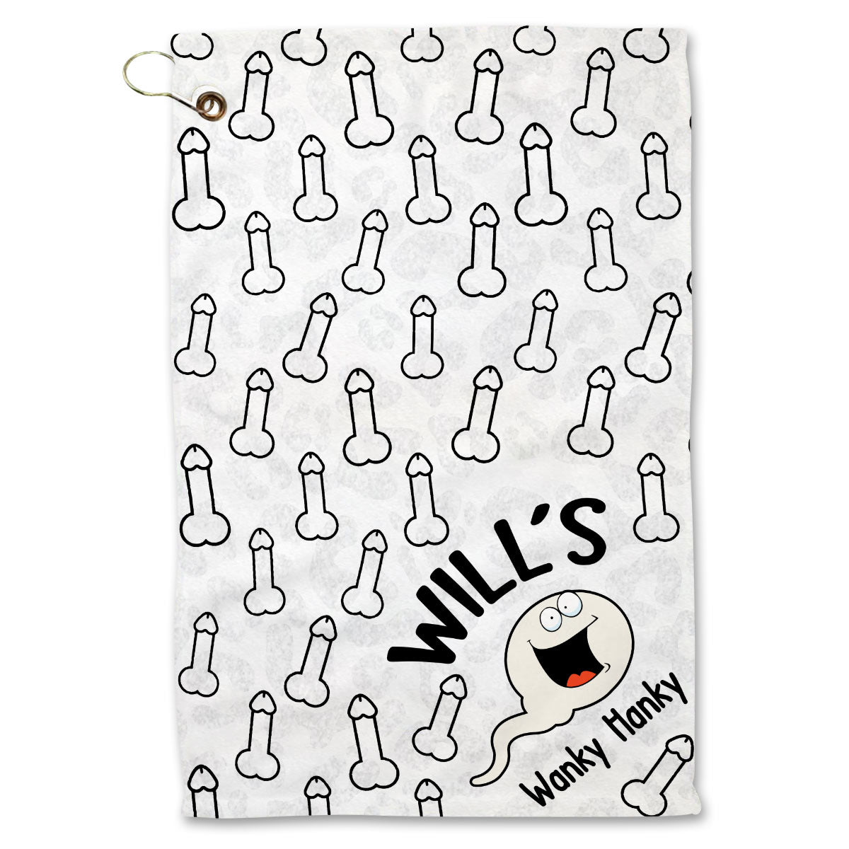Wanky Hanky - Personalized Couple Golf Towel