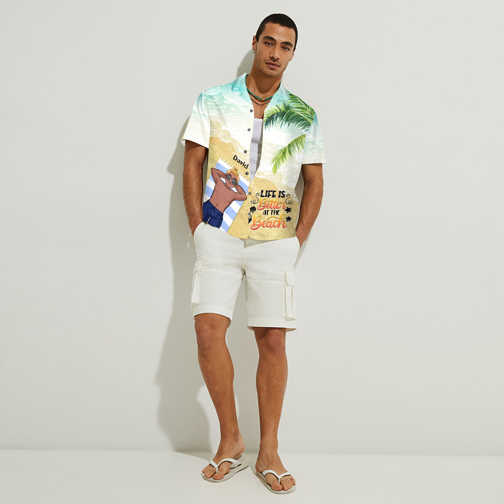 The Beach Is Calling And I Must Go - Sea Lover gift for friend, sister, girlfriend, wife, mom, brother, dad, husband, boyfriend - Personalized Hawaiian Shirt