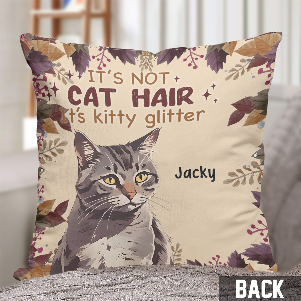 Ce ne sont pas des poils de chat - Coussin décoratif personnalisé pour chat