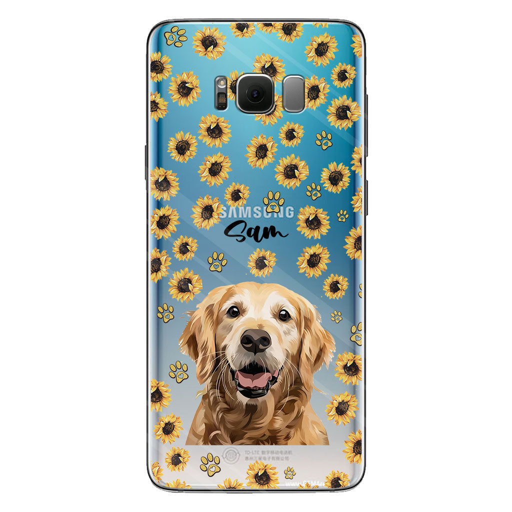 Tu es mon rayon de soleil - Coque de téléphone transparente personnalisée pour chien