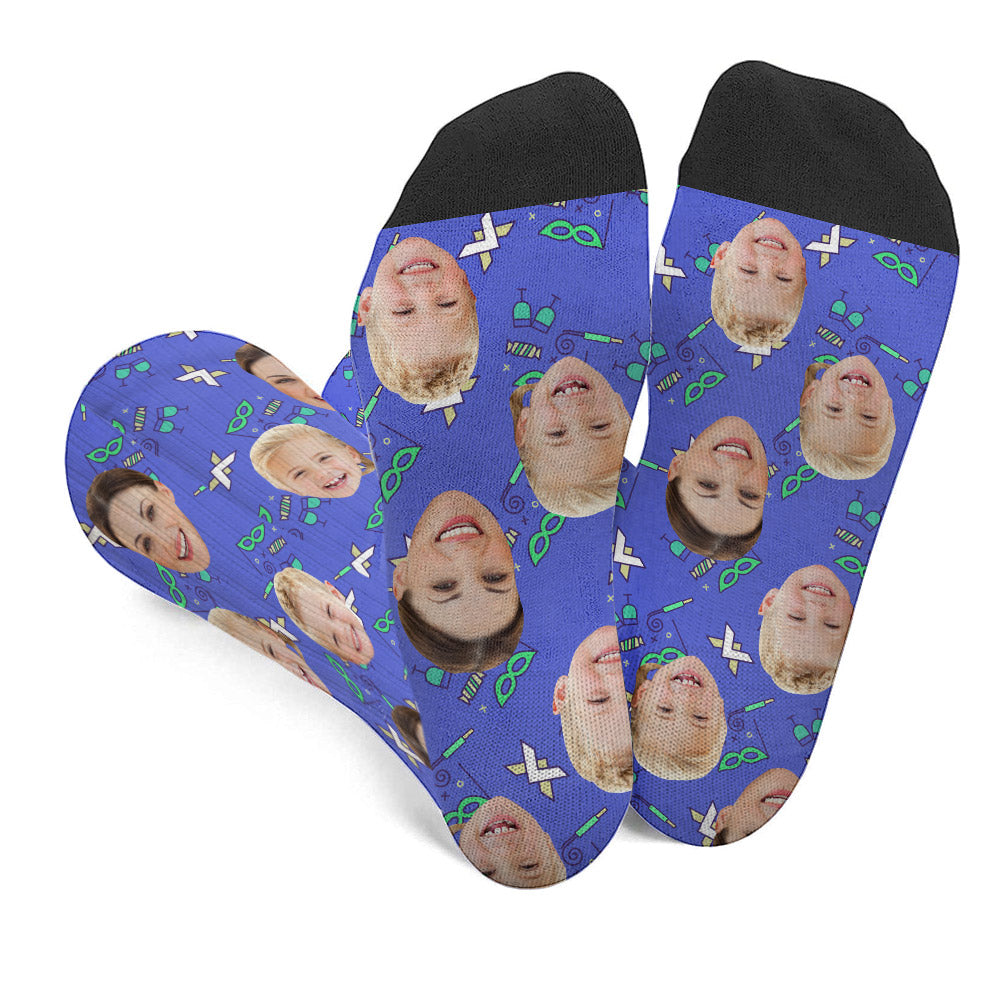 Chaussettes personnalisées pour maman - Motifs de fête personnalisés