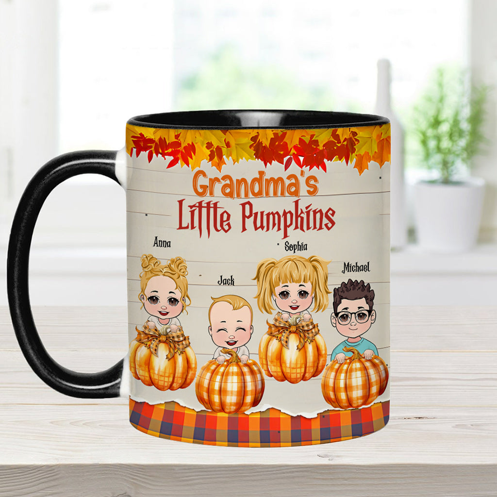 Grandma’s Little Pumpkins - Personalized Grandma Accent Mug