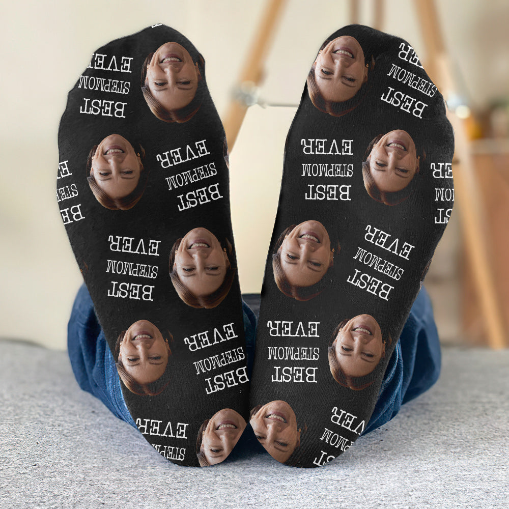Chaussettes personnalisées pour belle-mère - Face personnalisée