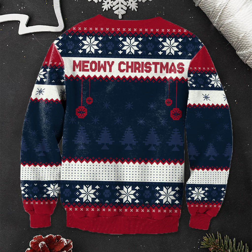 Joyeux Noël - Pull moche personnalisé pour chat