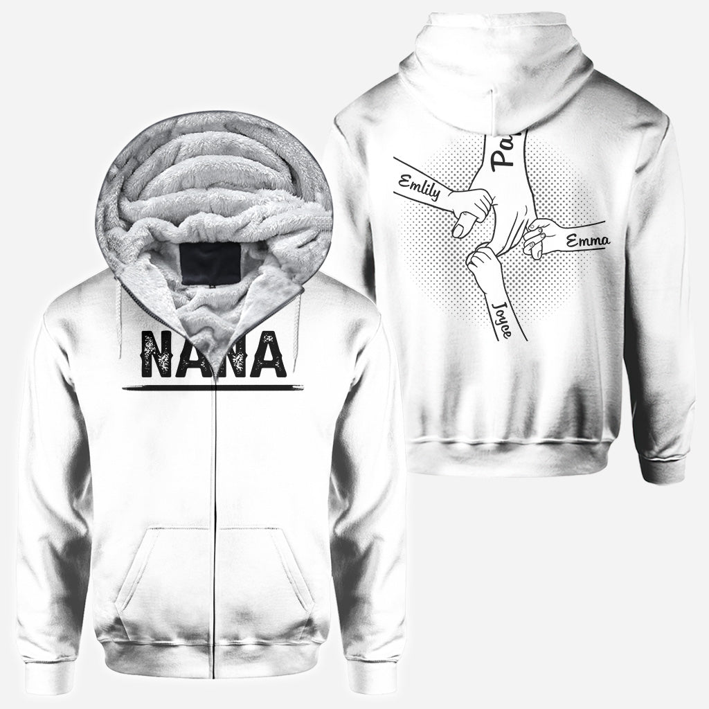 Main dans la main, je te protégerai toujours - T-shirt personnalisé pour toute la famille