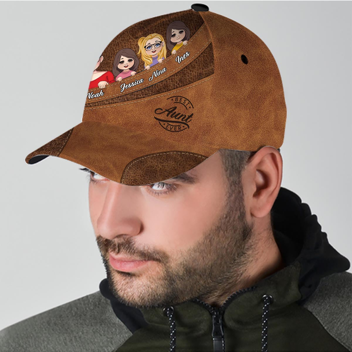 Meilleur papa du monde - Cadeau pour papa, grand-mère, grand-père, maman, oncle, tante - Casquette classique personnalisée