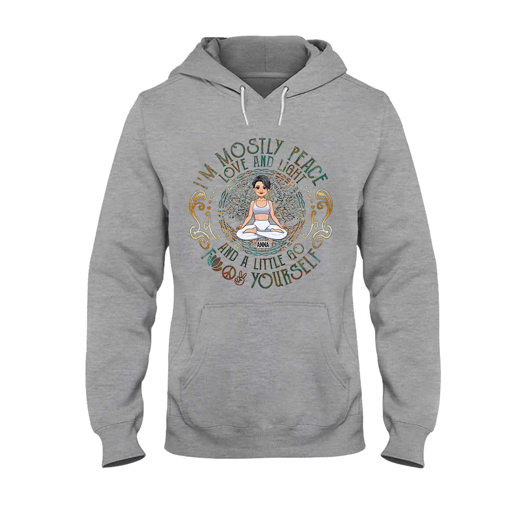 I'm Mostly Peace - Personalized Yoga T-shirt And Hoodie