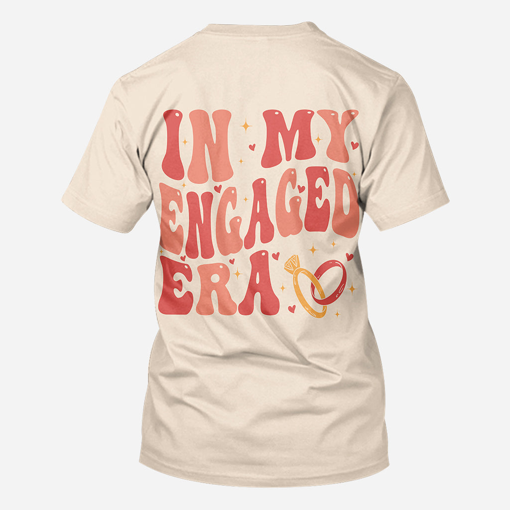 À l'époque de mes fiançailles - cadeau de mariage pour la mariée - T-shirt personnalisé intégralement