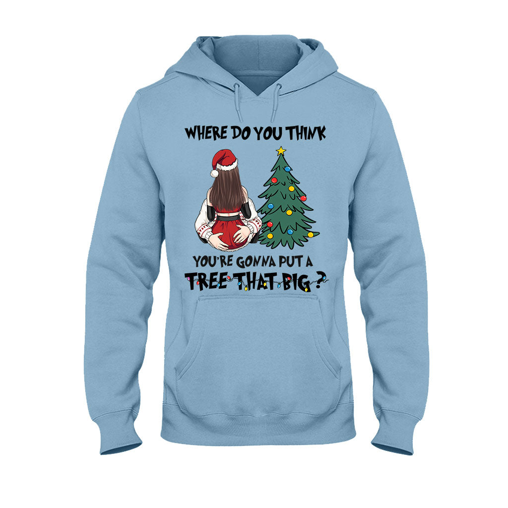 Bend Over I'll Show You Where To Put That Big Tree - Personalized Couple T-shirt And Hoodie