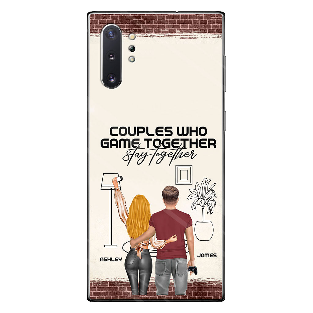Les couples qui jouent ensemble restent ensemble - Coque de téléphone personnalisée pour jeux vidéo