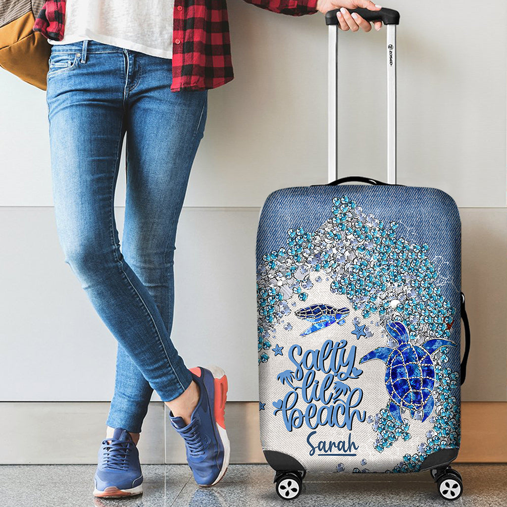 Housse de bagage personnalisée Turtle Bling - Tortue