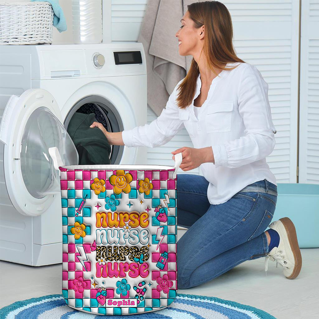 Vie d'infirmière - Cadeau pour une infirmière : maman, elle, épouse, petite amie, amie - Panier de rangement personnalisé