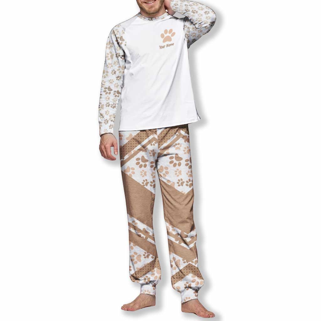 Ensemble pyjama chat personnalisé Pierre-Feuille-Ciseaux