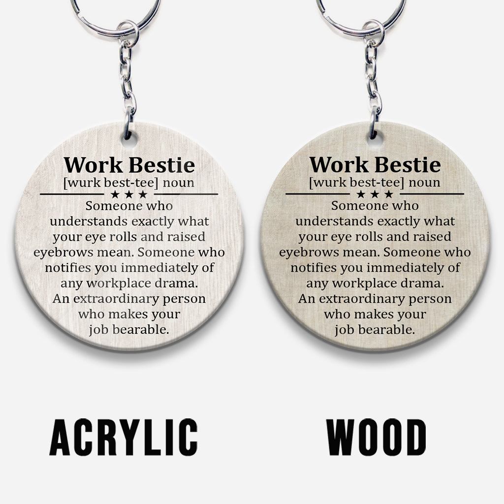 Work Bestie - Personalized Colleague Keychain