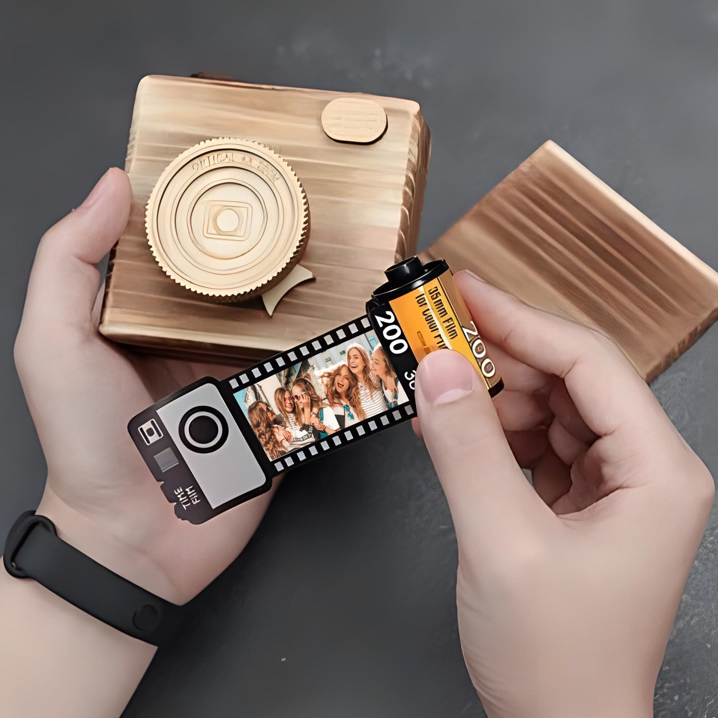 Meilleure amie pour toujours - Cadeau pour une amie - Porte-clés rouleau de film personnalisé