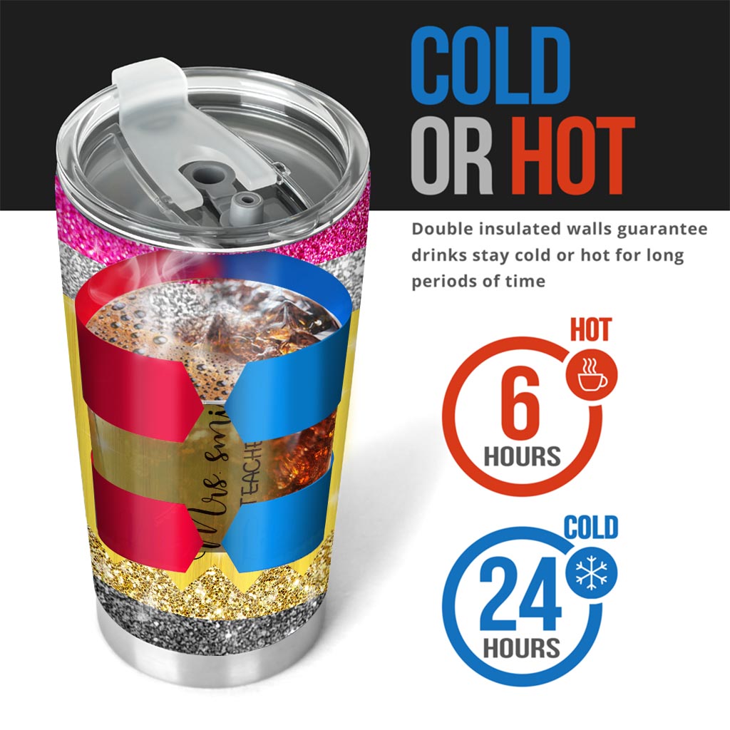 Enseigner, c'est un travail de cœur - Gobelet personnalisé pour enseignants